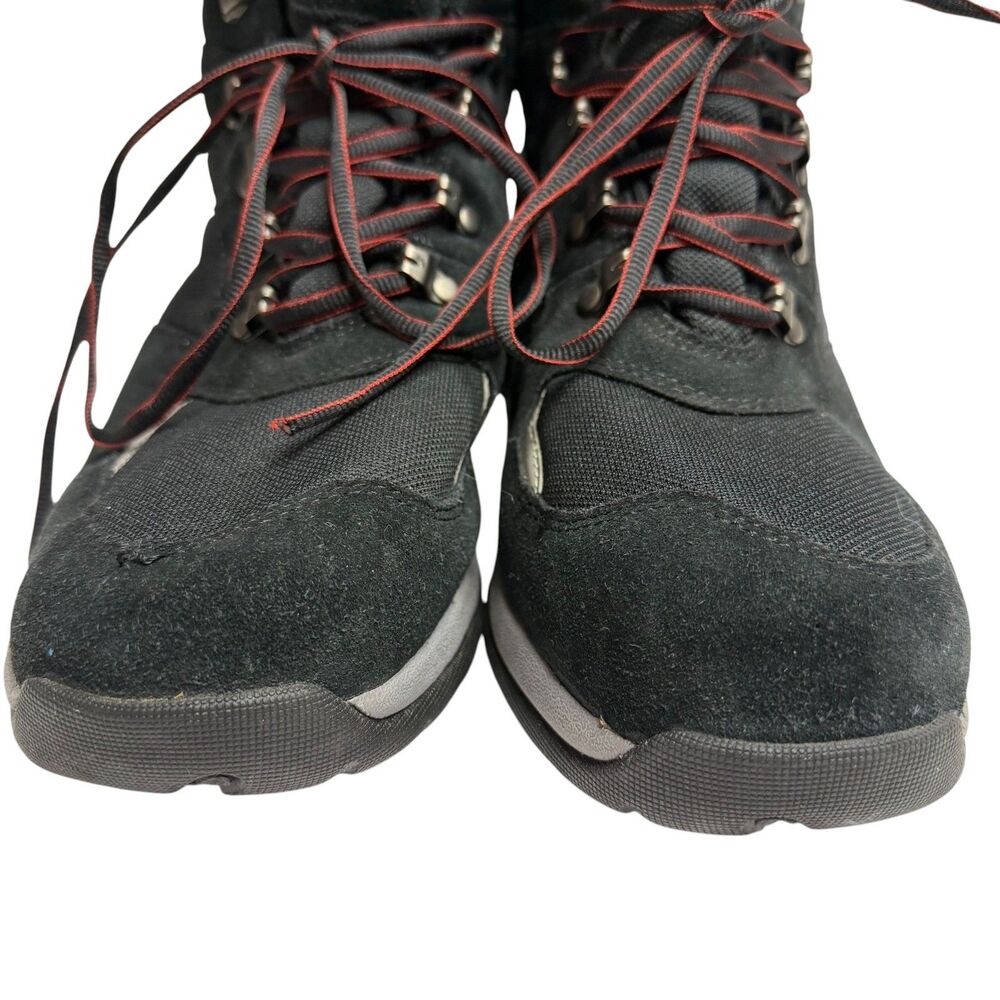 LL Bean Suede Canvas Hiking Boot Shoe Men Black 11 - Picture 6 of 11